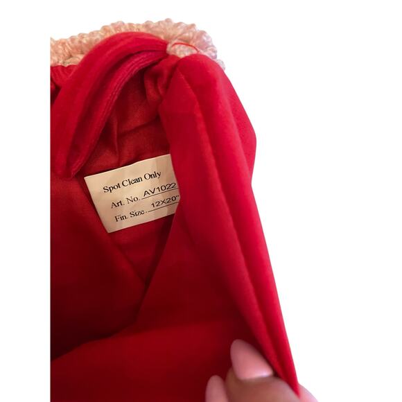 Peking Handicraft NUTCRACKER Hook Stocking 20in Pink Christmas Holiday Decor NEW - Picture 5 of 14